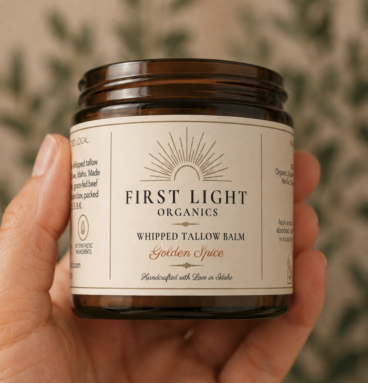 First Light Golden Spice Whipped Tallow Balm