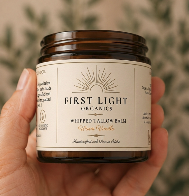 First Light Warm Vanilla Whipped Tallow Balm